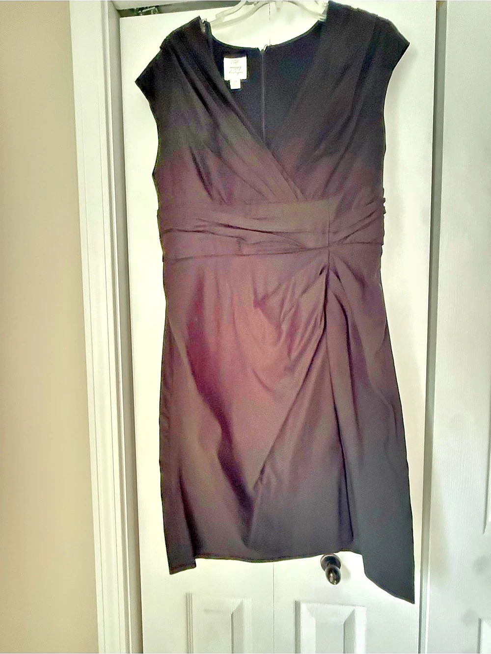 Maggy London Black Mini Dress Size 14 Like New